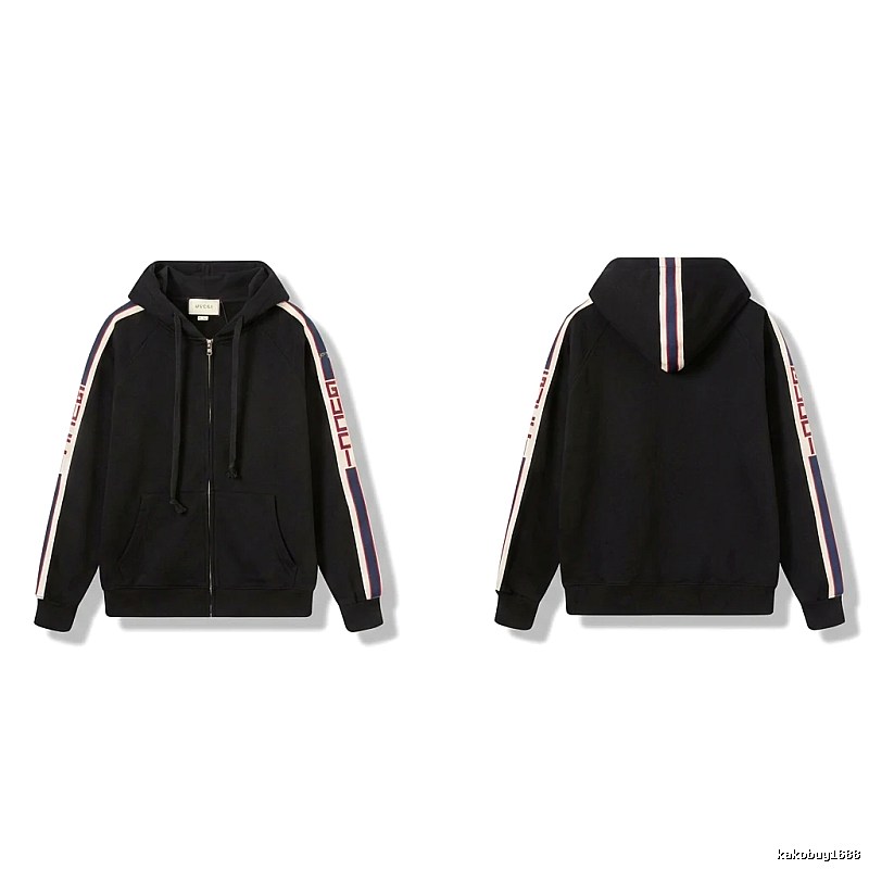 Gucci striped fashionable black sweatshirt