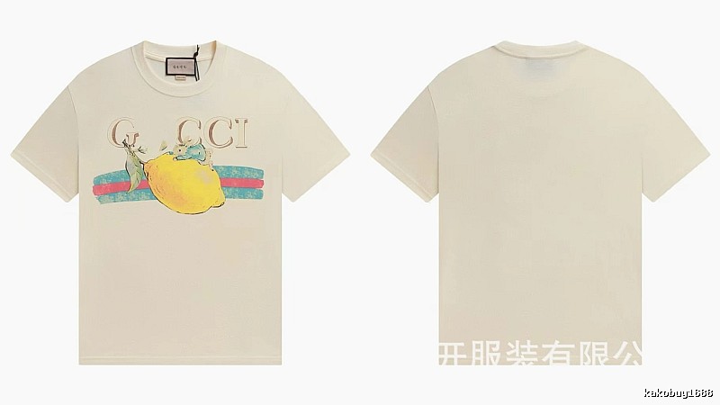 Gucci Vintage-style Off-white Lemon Print T-Shirt