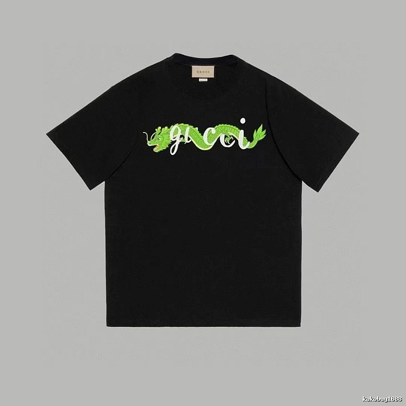 Gucci Year of the Dragon Collection Trendy Black Short-sleeve T-shirt