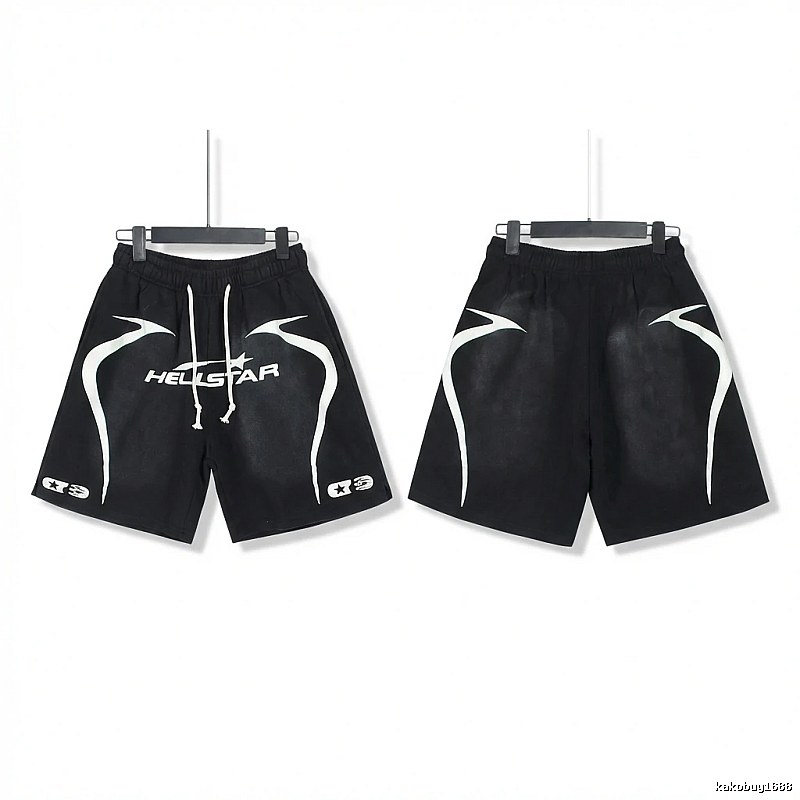 Hellstar dark style black shorts