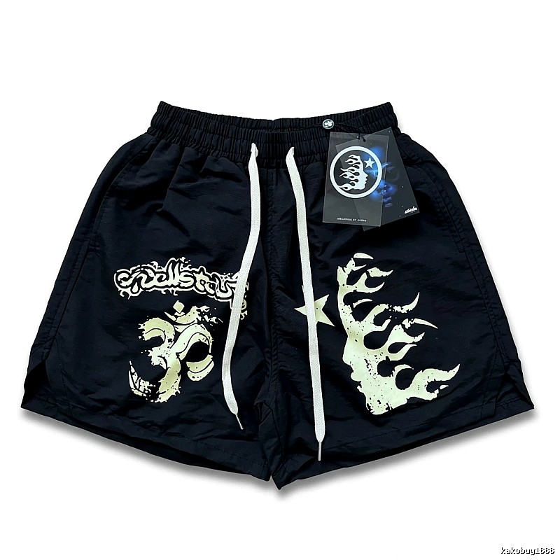 Hellstar dark style printed shorts