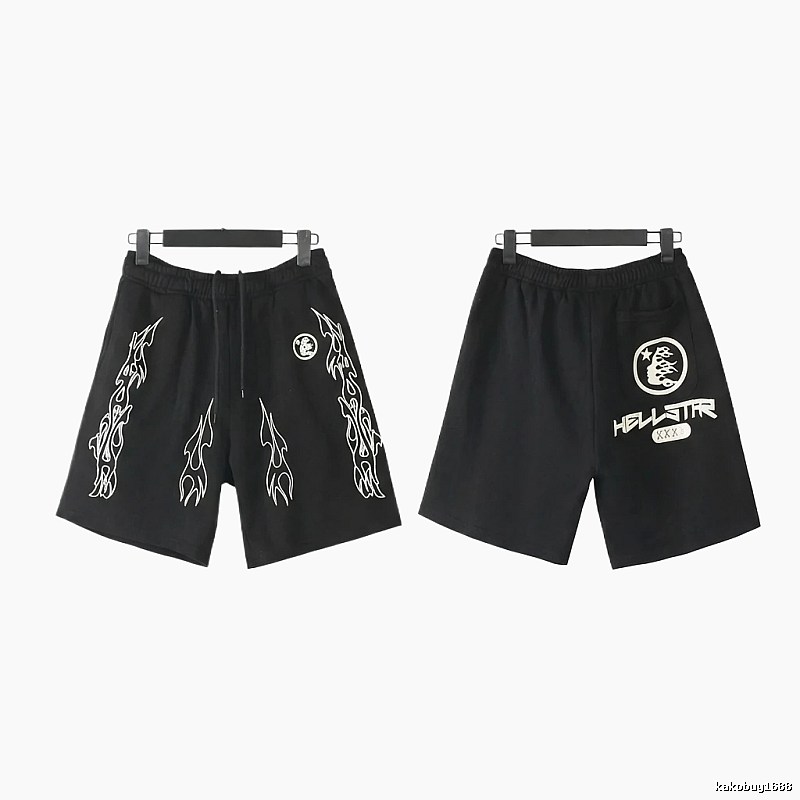 Hellstar dark style printed shorts