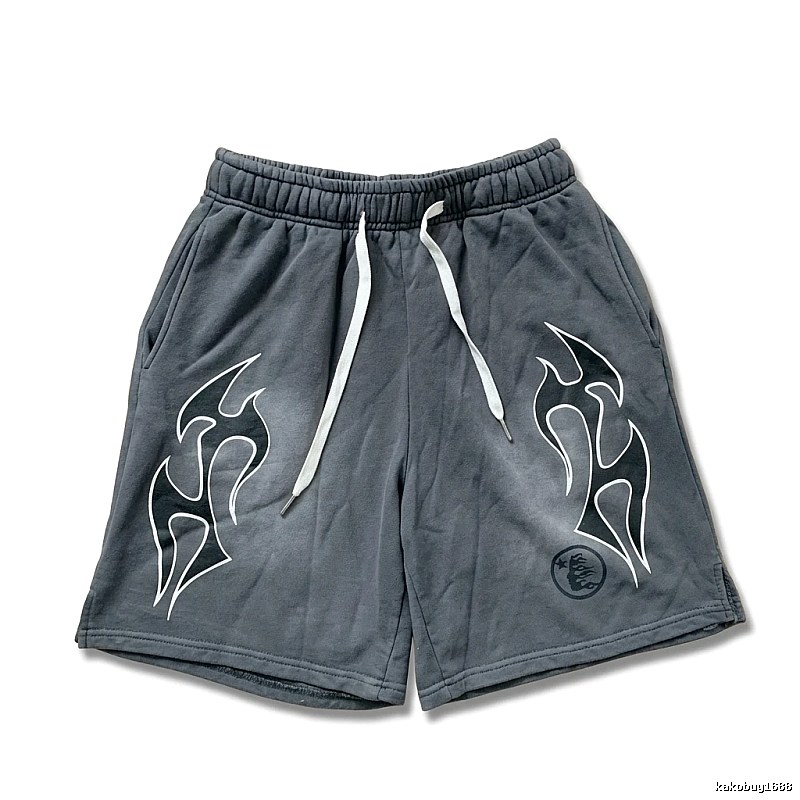 Hellstar Flame Wind Grey Shorts