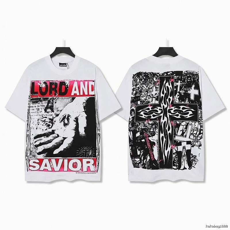 Hellstar religious style white T-shirt