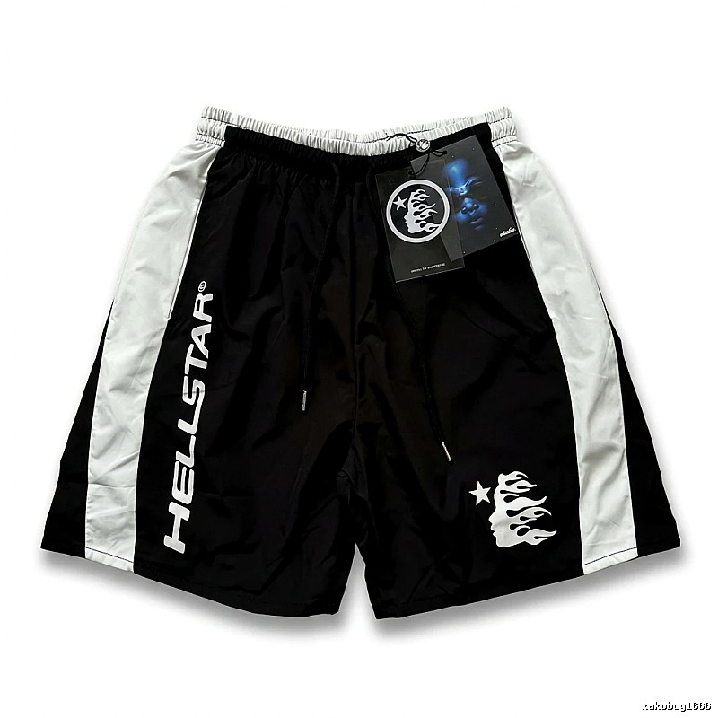 Hellstar Street Style Black and White Shorts