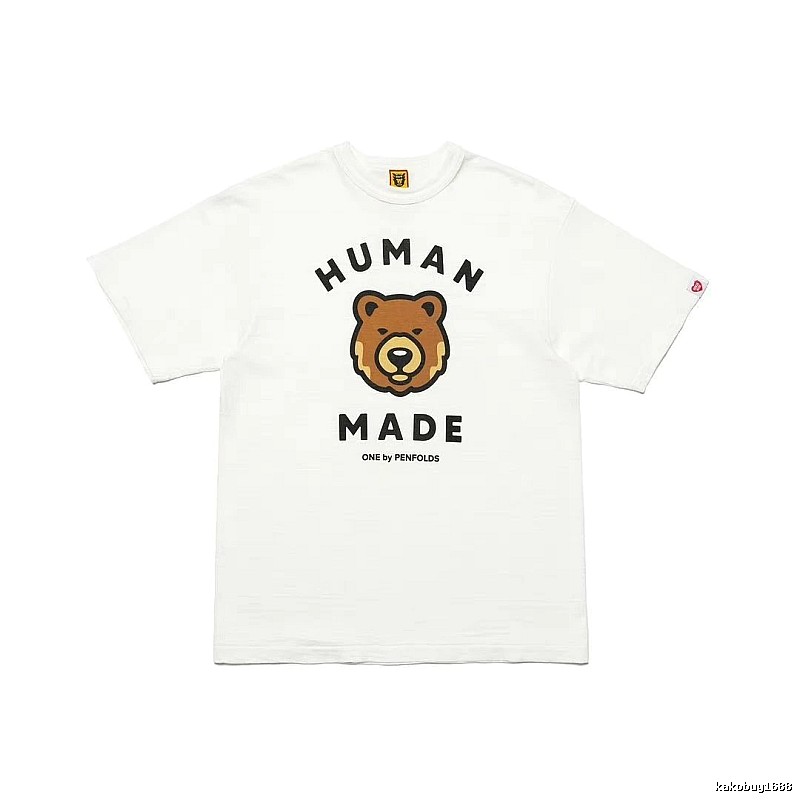 HUMAN MADE Bear Head Japanese Retro White T-Shirt