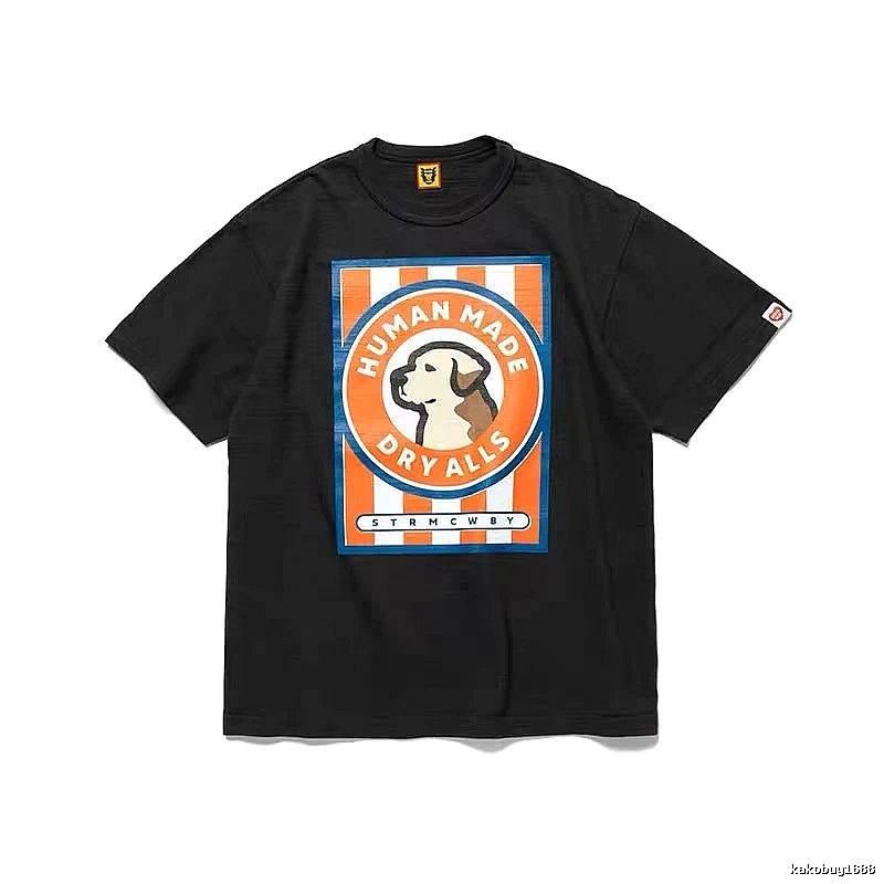 HUMAN MADE DRYALLS Vintage Style Black T-shirt