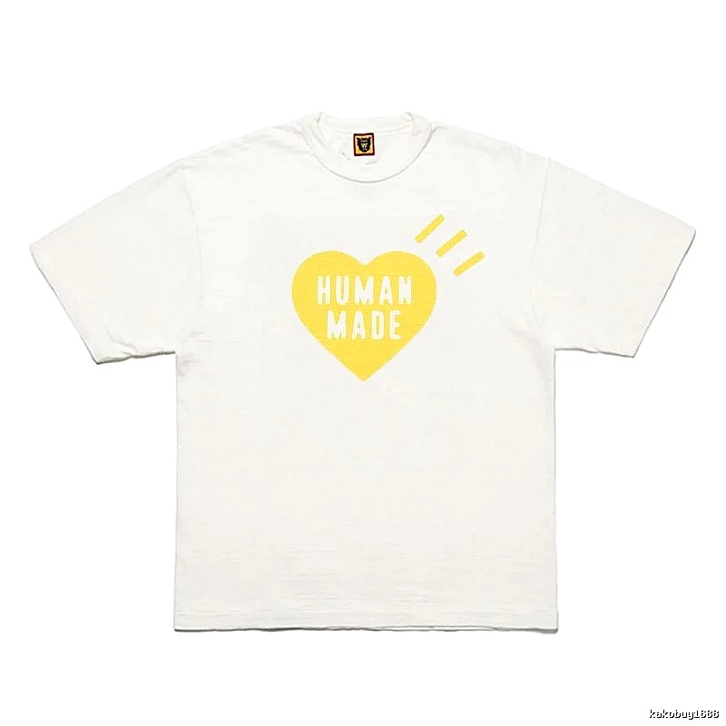 Human Made Monogram Heart logo T-shirt Black Green Human for Layered Styling