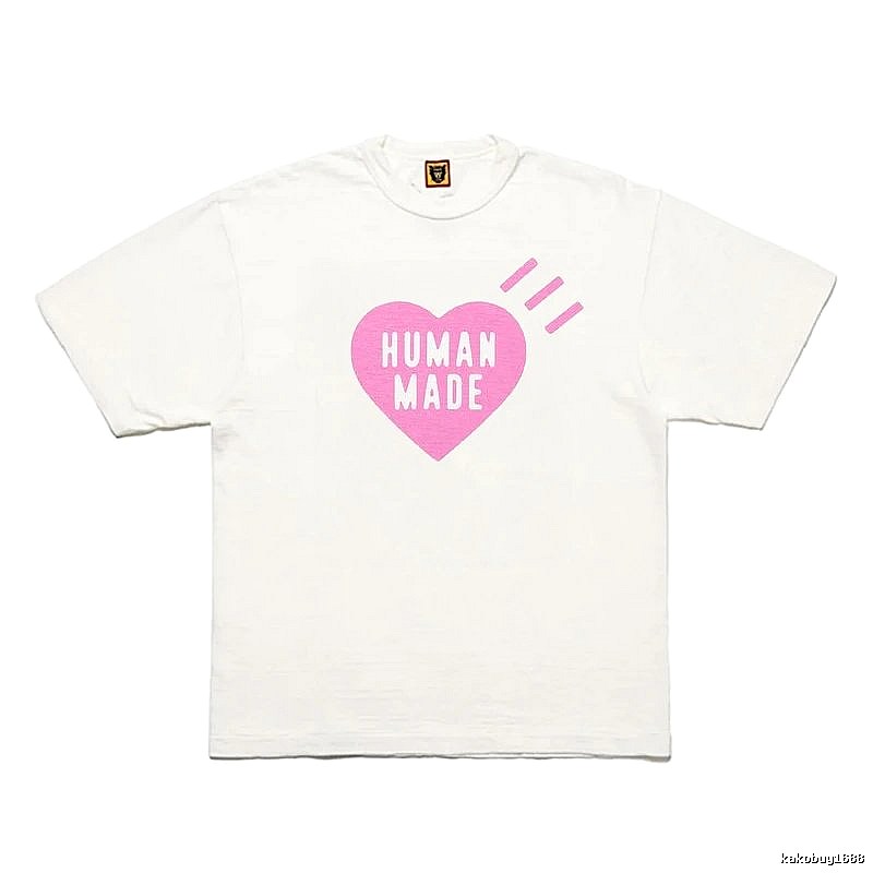 Human Made Patterned Heart logo T-shirt Black Green Human with Polished Detail