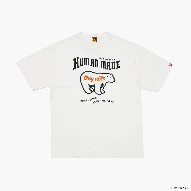 HUMAN MADE Polar Bear Print Vintage White T-Shirt