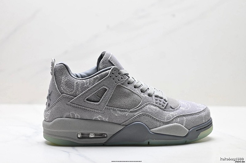 Jordan 4 Retro Style Grey Shoes