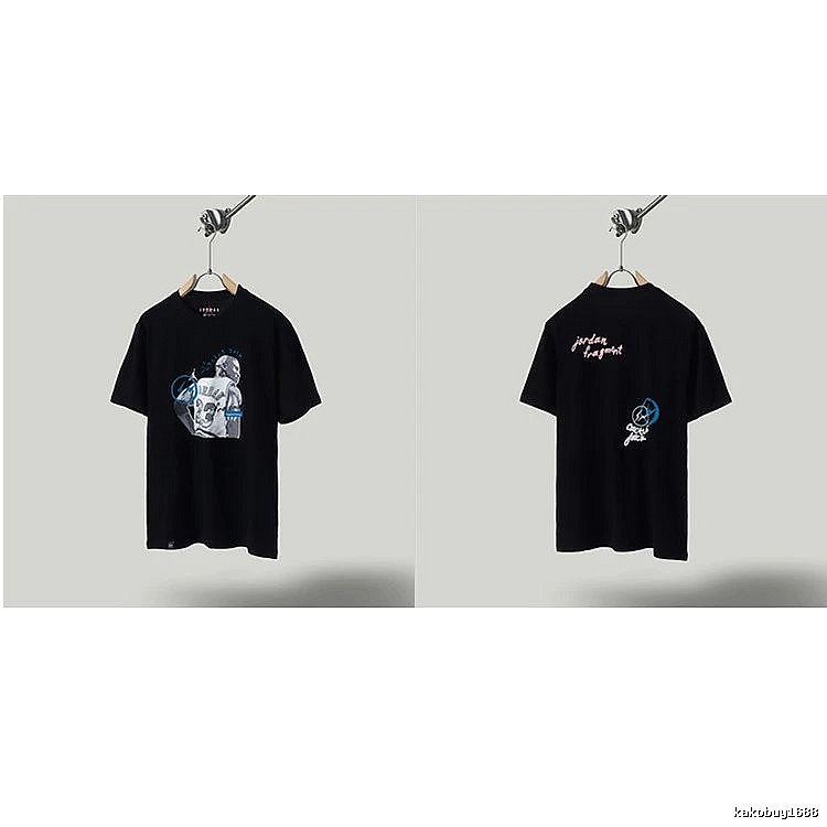 Jordan x TS Co-branded Street Style Black T-shirt