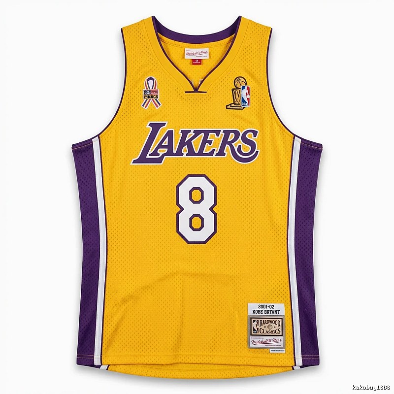 Kobe Lakers retro yellow-purple jersey