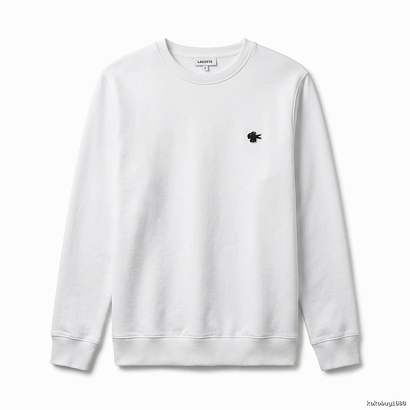 Lacoste simple style white sweatshirt