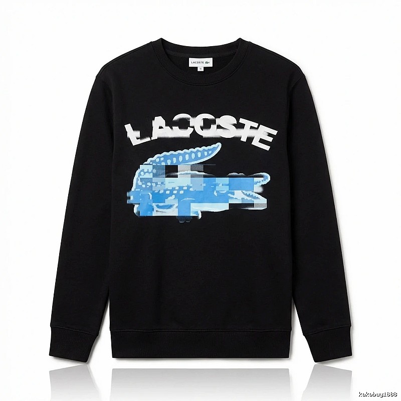 Lacoste trendy and cool style black sweatshirt