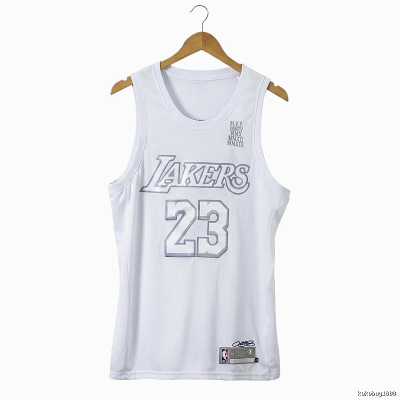 Lakers LBJ retro white vest