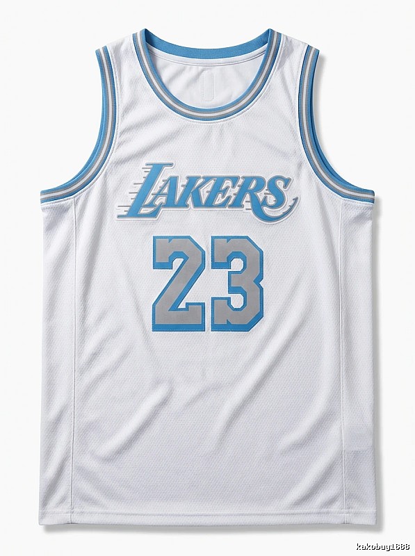 LBJ Lakers retro white jersey