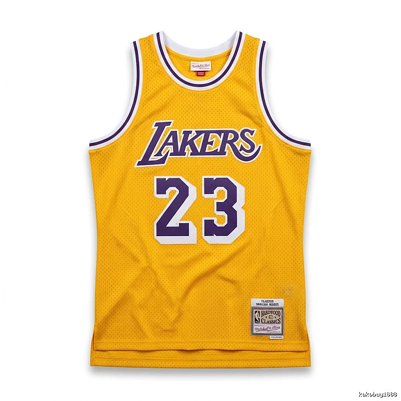 LBJ Lakers retro yellow jersey