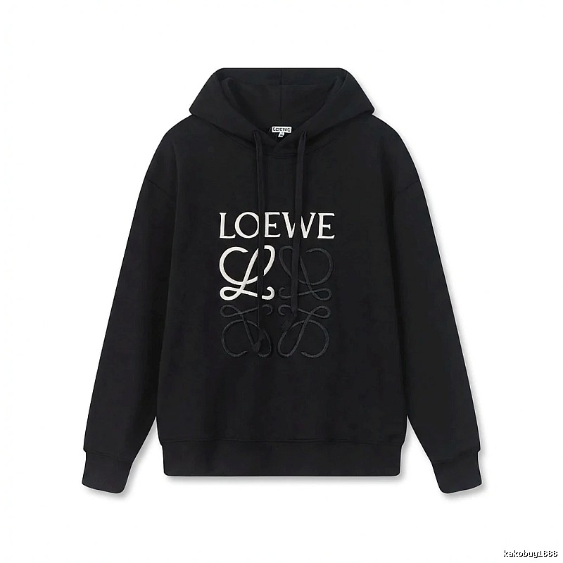 LOEWE letter embroidery style hoodie