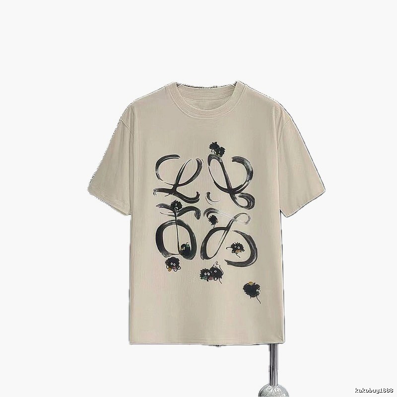 LOEWE x My Neighbor Totoro Co-branded Casual Style Apricot Beige Short-sleeve T-shirt