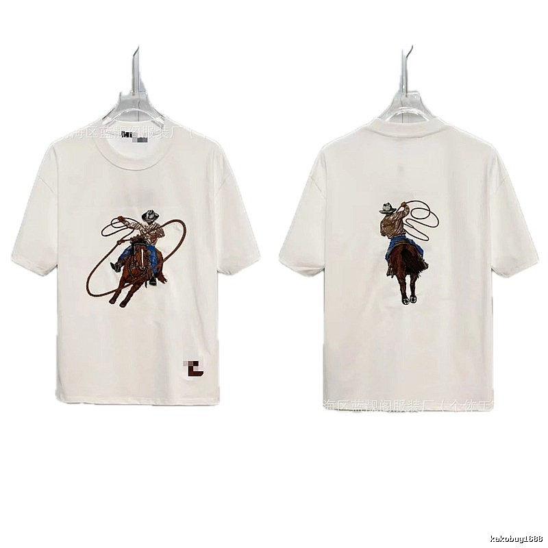 Louis Vuitton Denim Collection Vintage Style White T-Shirt