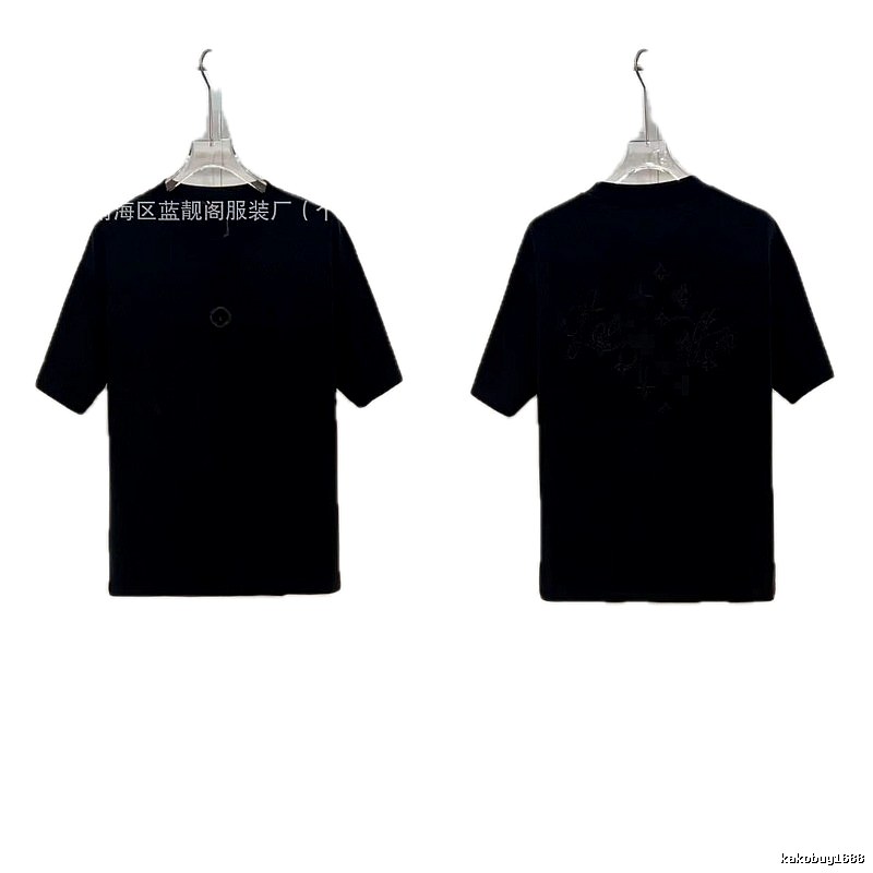 Louis Vuitton Monogram Trendy & Cool Black Short-sleeve T-shirt