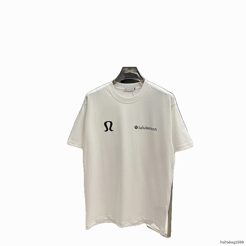 lululemon Classic Casual Style White Short Sleeve T-Shirt