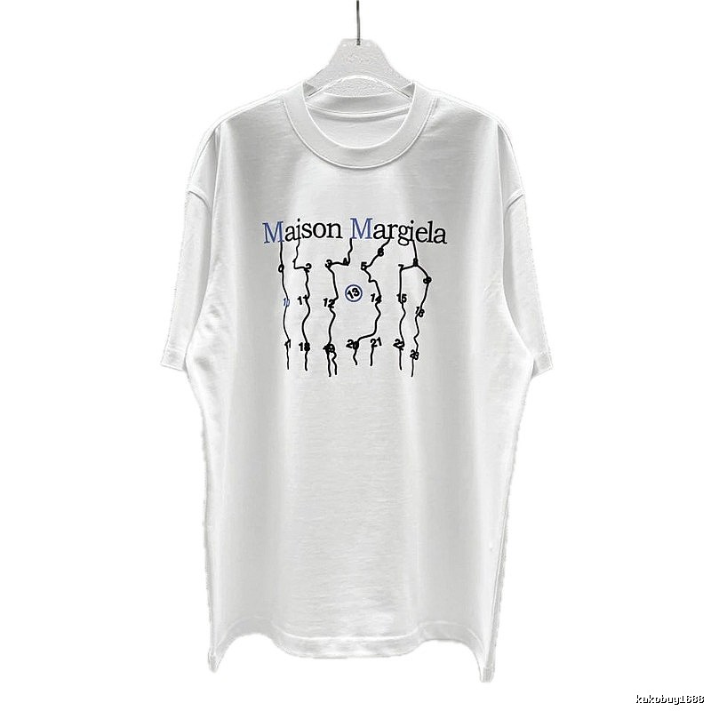 Maison Margiela Digital Trendy Cool Style White T-Shirt