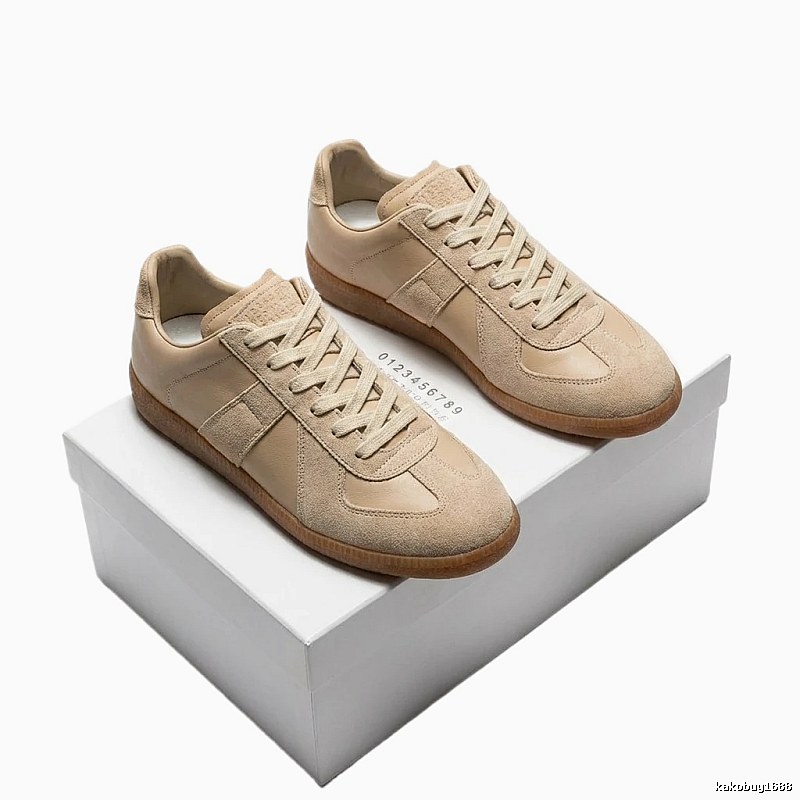 Maison Margiela German training style beige shoes