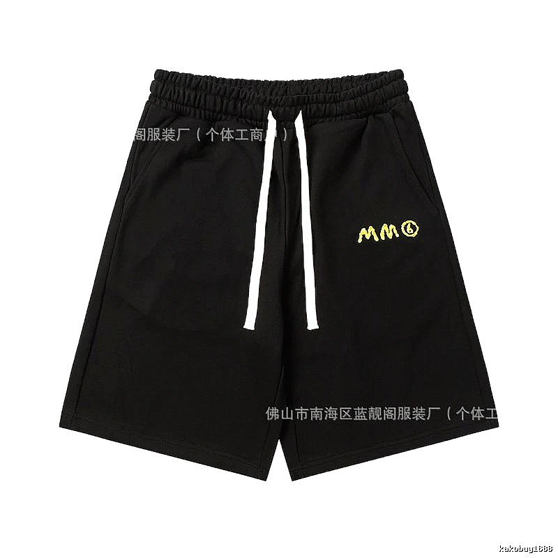 Maison Margiela minimalist style black shorts