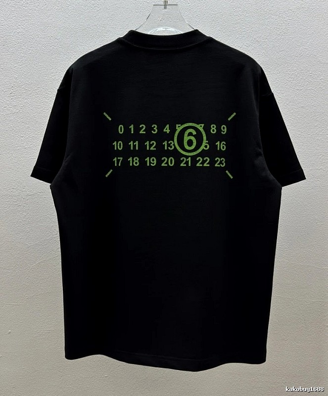 Maison Margiela MM6 Street Style Black T-Shirt