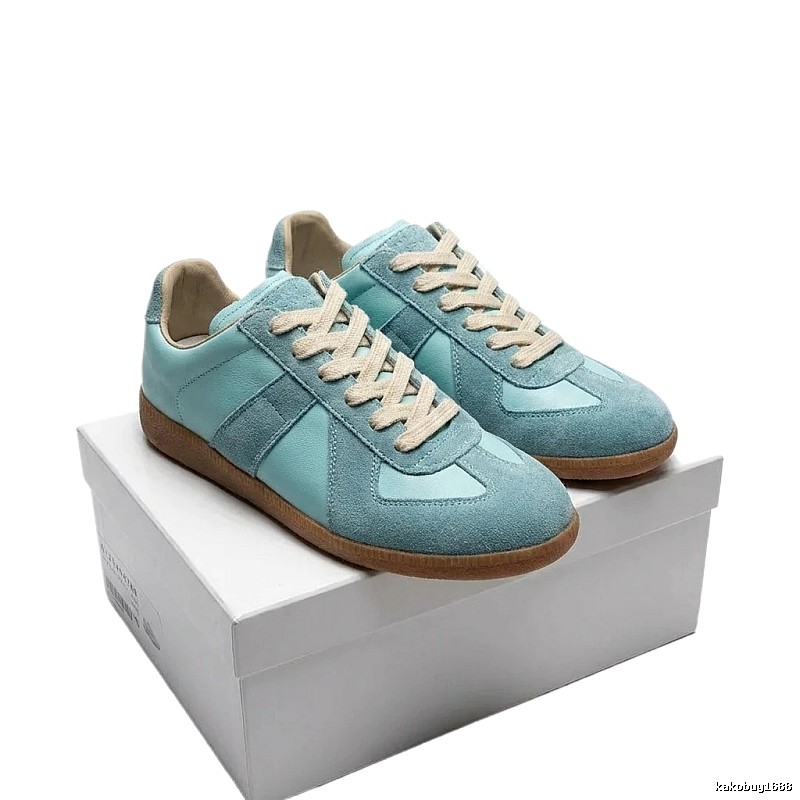 Maison Margiela vintage-style blue sports shoes
