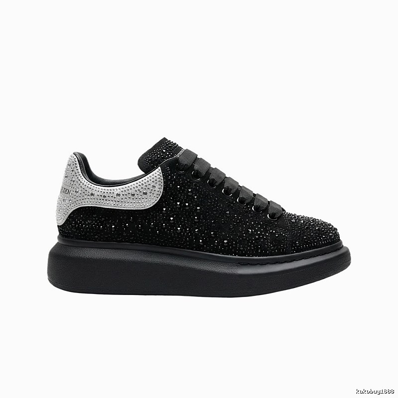 McQueen Thick-soled Trendy and Cool Black Shoes
