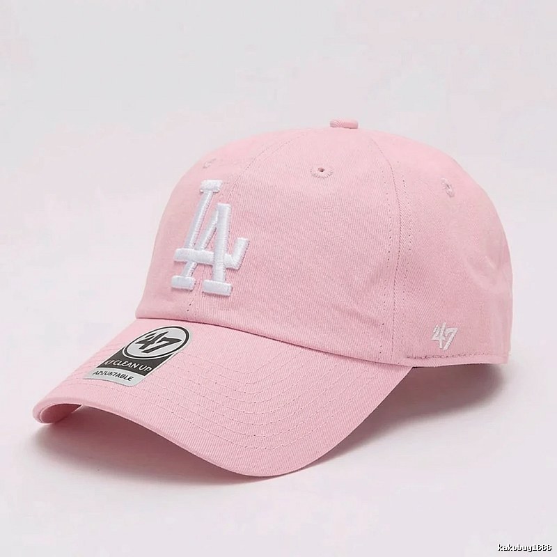 MLB LA style pink baseball cap