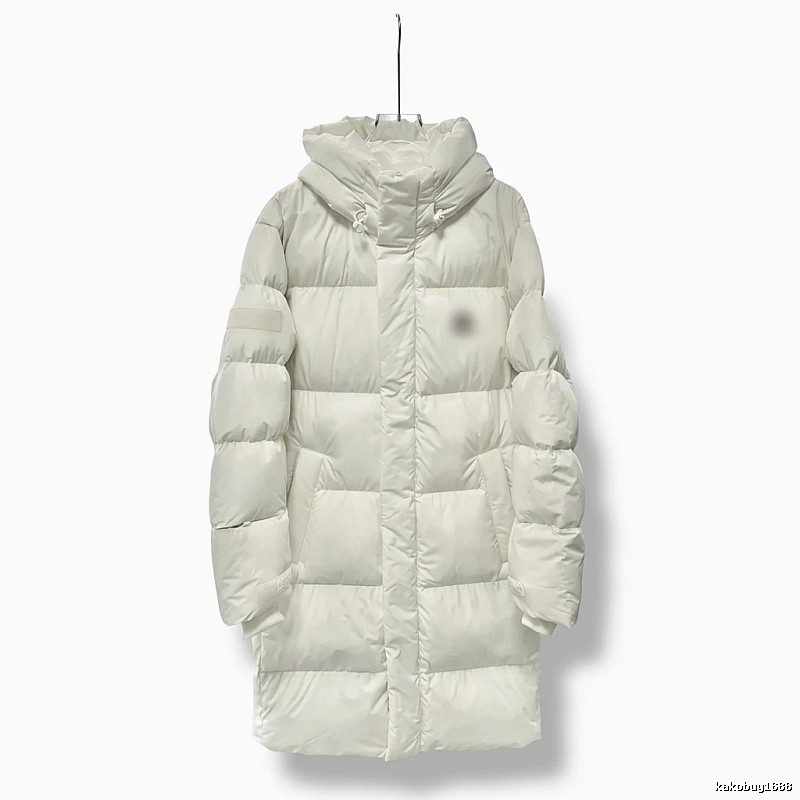 MLB long simple style off-white down jacket