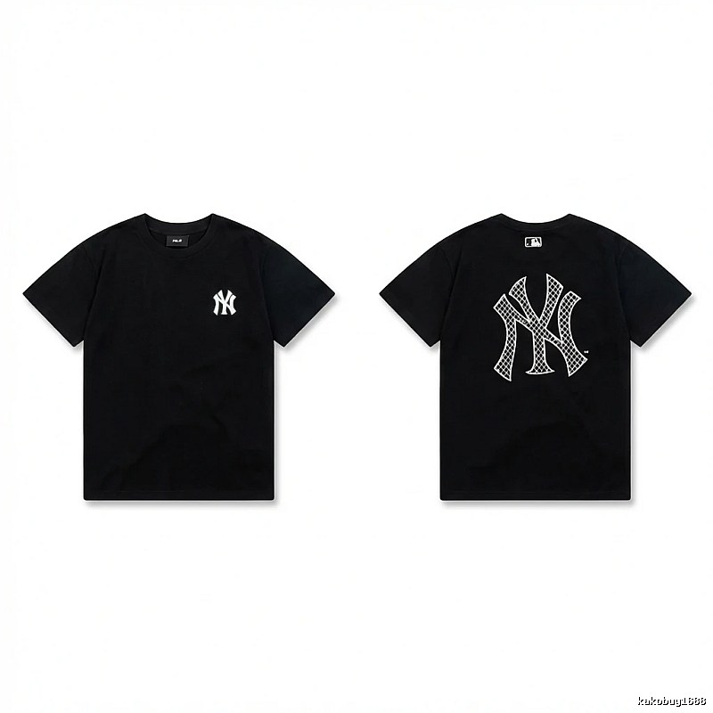 MLB NY Series Trendy and Cool Style Black T-shirt