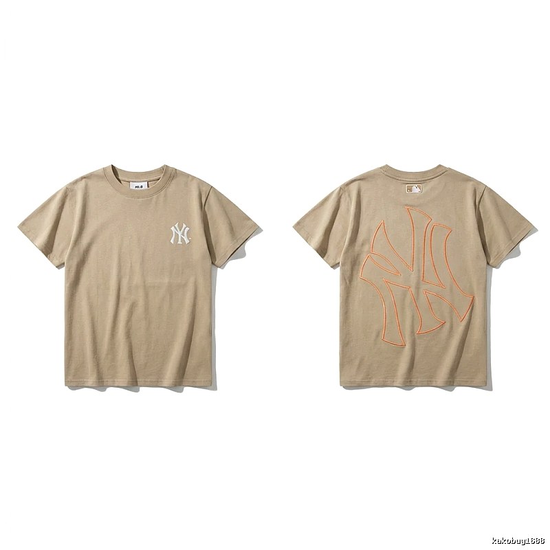MLB retro style khaki T-shirt
