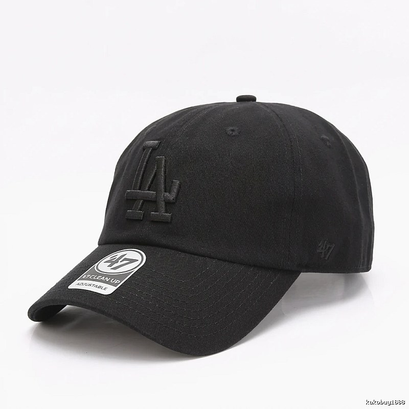 MLB trendy brand black baseball cap