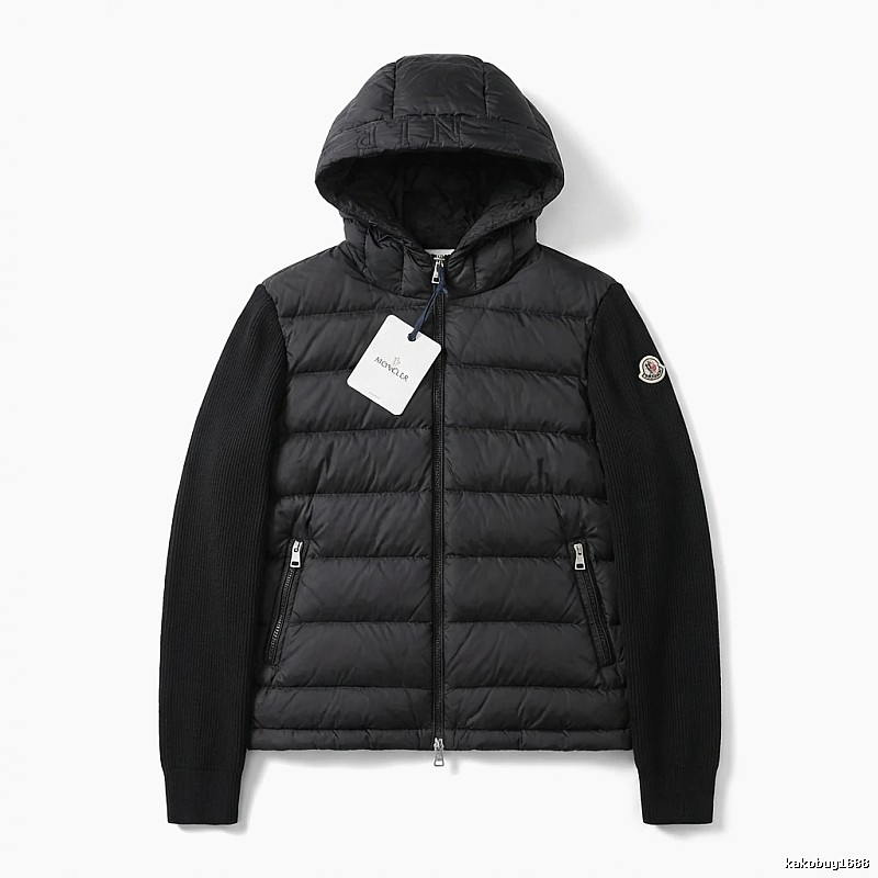 Moncler black stylish down jacket