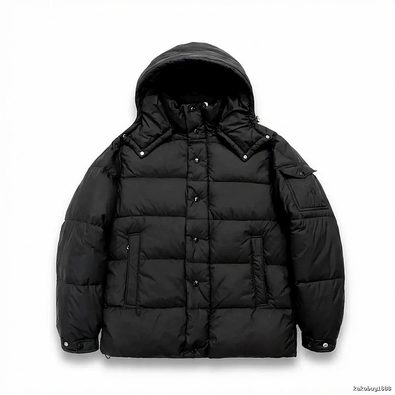 Moncler black trendy and cool down jacket