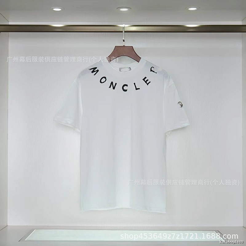 Moncler Graffiti Casual Style White Short-sleeve T-shirt