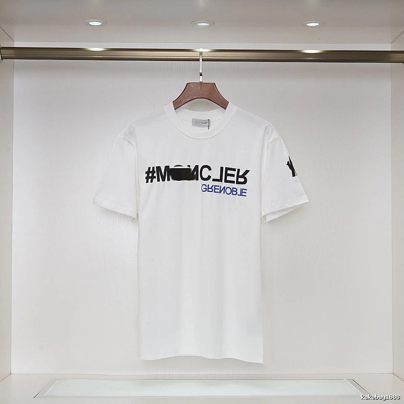 Moncler Grenoble Trendy Printed White T-Shirt