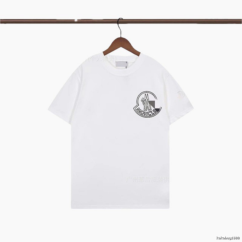 Moncler Logo Casual Style White Short-sleeve T-shirt
