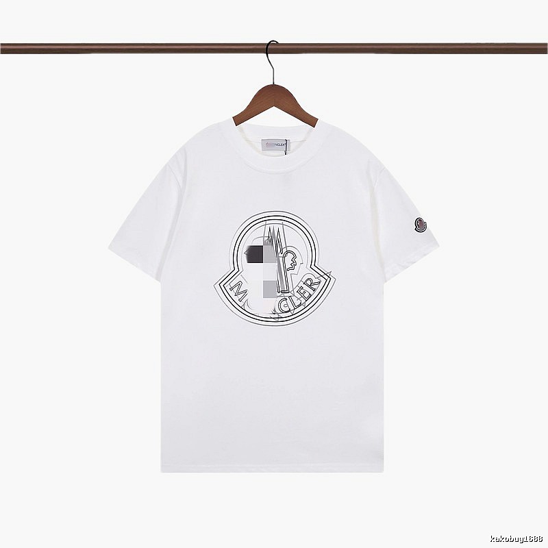 Moncler Logo Collection Trendy Style White T-Shirt