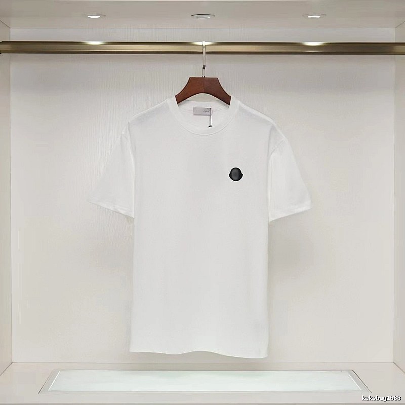 Moncler Minimalist Casual Style White Short-sleeved T-shirt