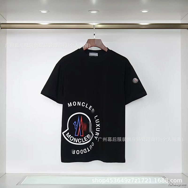 Moncler Outdoor Casual Style Black Short-sleeve T-shirt