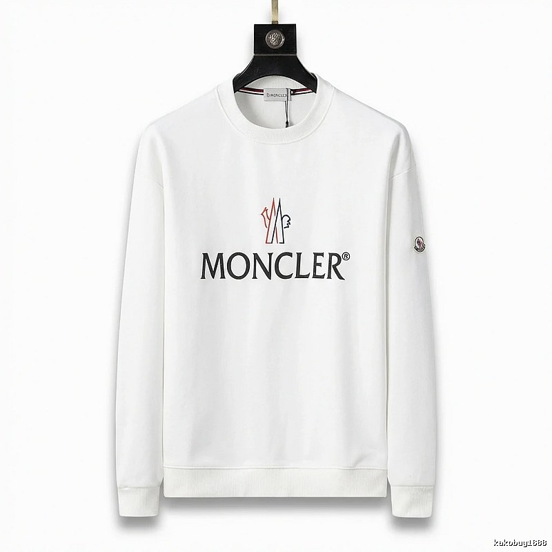 Moncler simple white sweatshirt