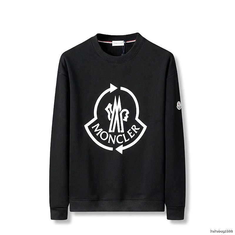Moncler's classic trendy black sweatshirt