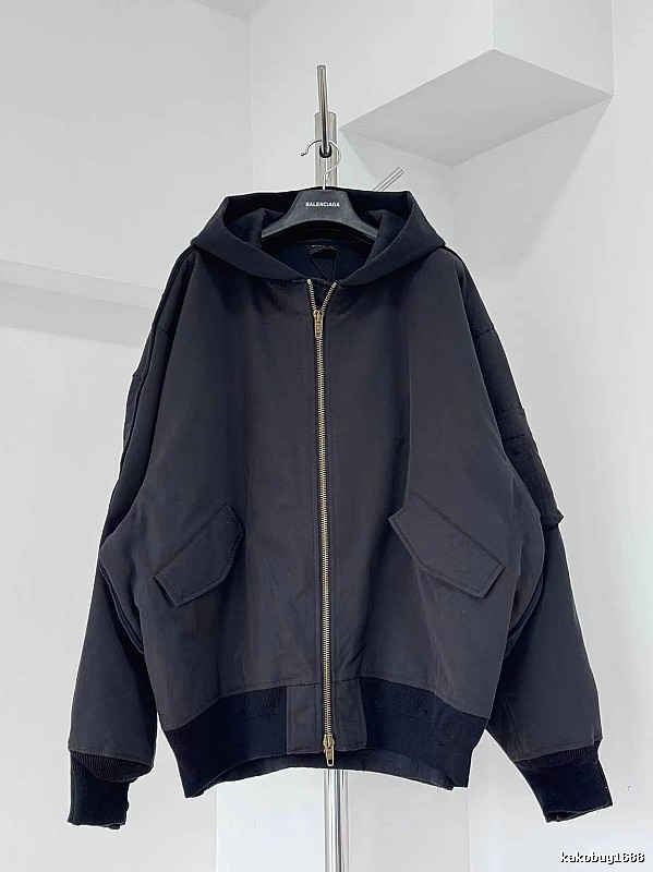 Navy Hooded Bomber Jacket for layering