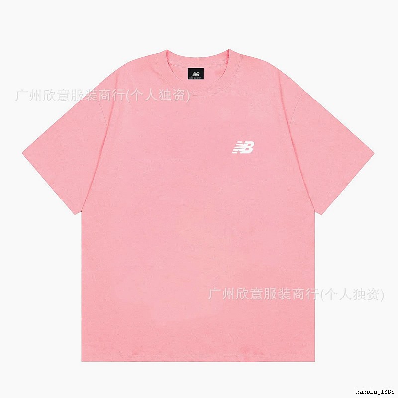 New Balance Minimalist Casual Style Pink Short-sleeve T-shirt